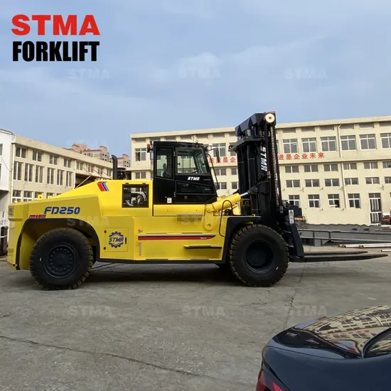Stma Versandbehälter-Entladeausrüstung 25ton Diesel-Gabelstapler Fd250