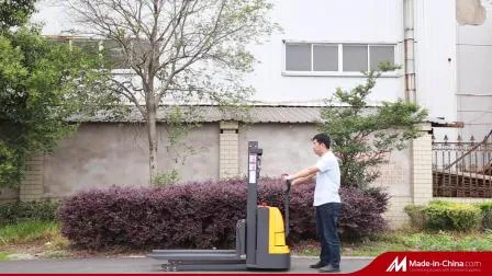 Neu Zwölf Monate oder ein Jahr Andy Andere Palettenhubwagen Batteriebetriebene elektrische Reichweite Halbmanueller Fassstapler
